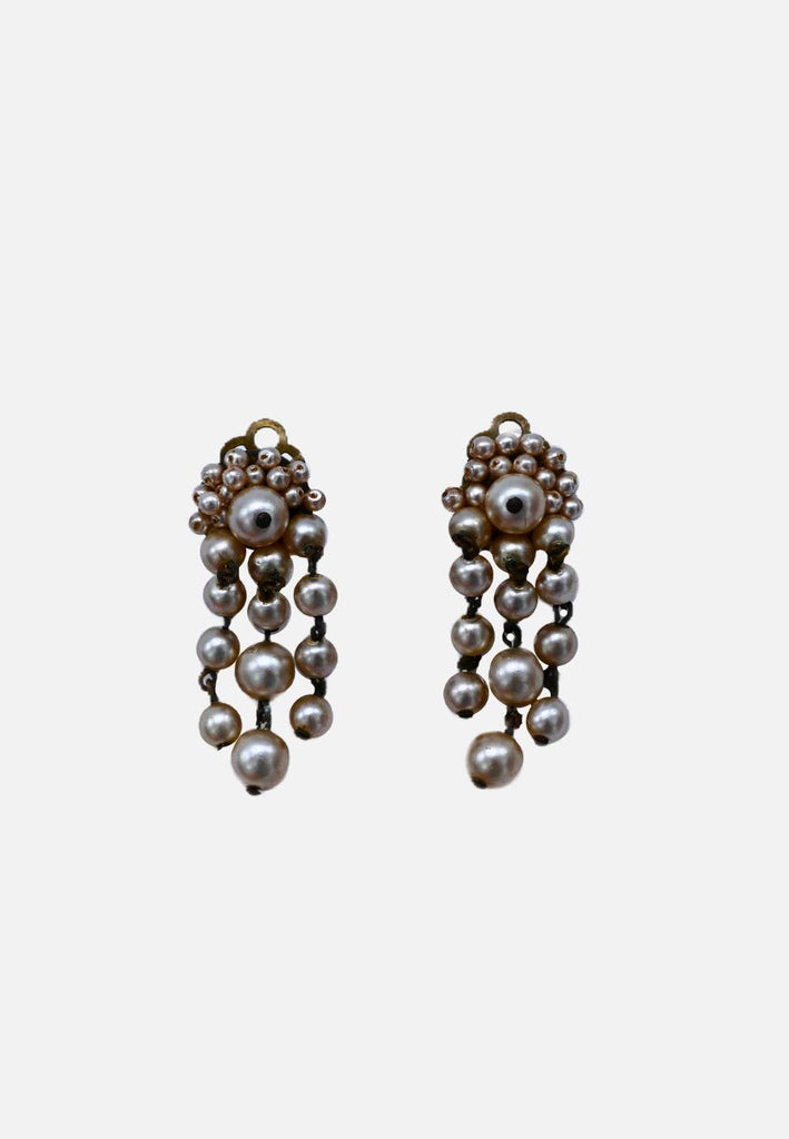 Vintage Clothing - Wedding Day Earring - Clip On - Painted Bird Vintage Boutique & The Aviary - Earrings