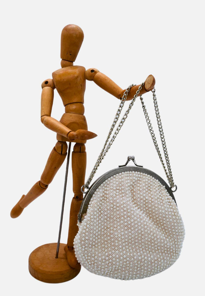 Vintage Clothing - CV Wee Beady Clutch 'VIP' NOT DONE - Painted Bird Vintage Boutique & The Aviary - Handbag