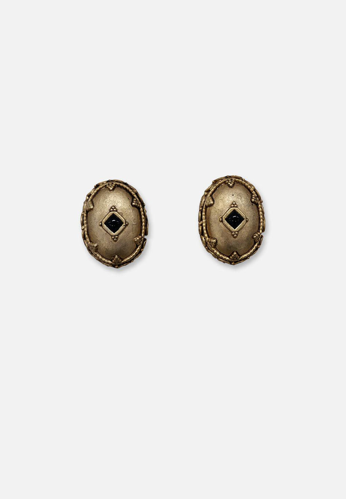 Vintage Clothing - Oval Office Earring - Painted Bird Vintage Boutique & The Aviary - Earrings