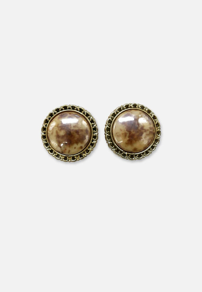 Vintage Clothing - A-Round Too Earrings - Painted Bird Vintage Boutique & The Aviary - Earrings