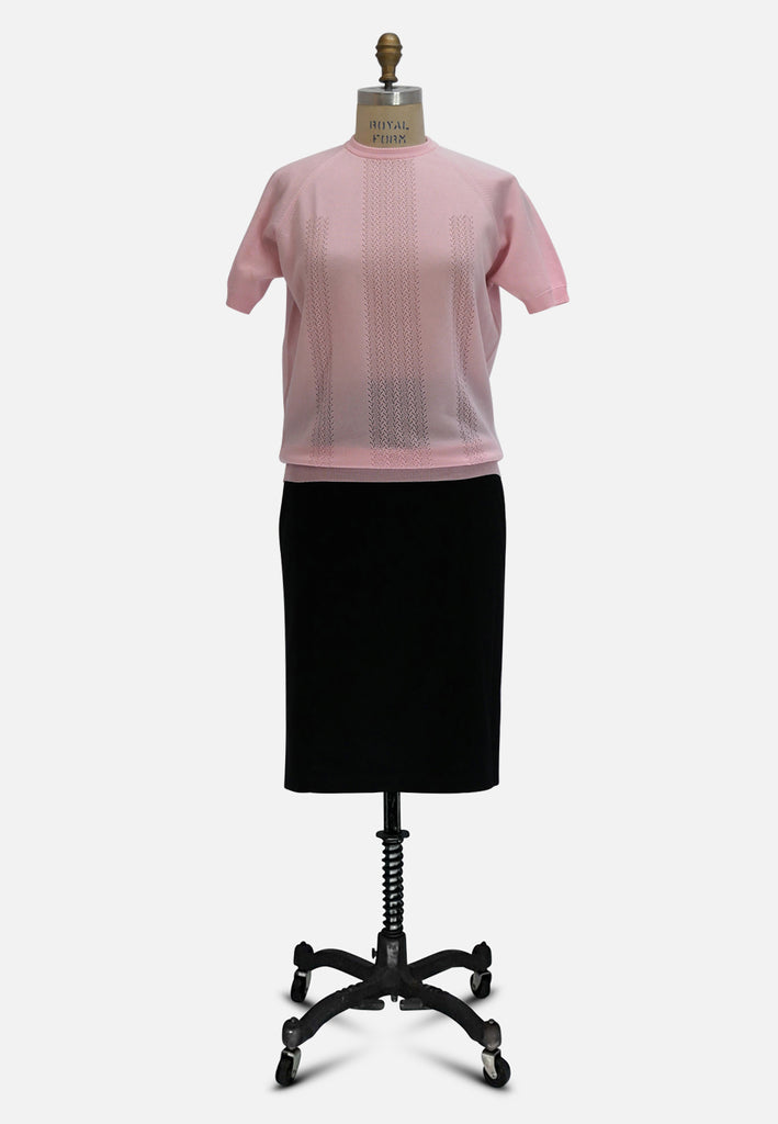 Vintage Clothing - Pink Fine Knit - Painted Bird Vintage Boutique & The Aviary - Knit