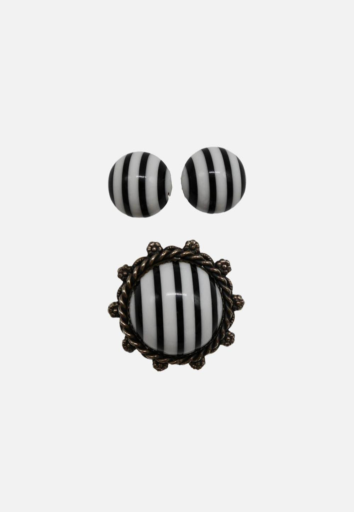 Vintage Clothing - In Stripes Style Set - Painted Bird Vintage Boutique & The Aviary - Earrings