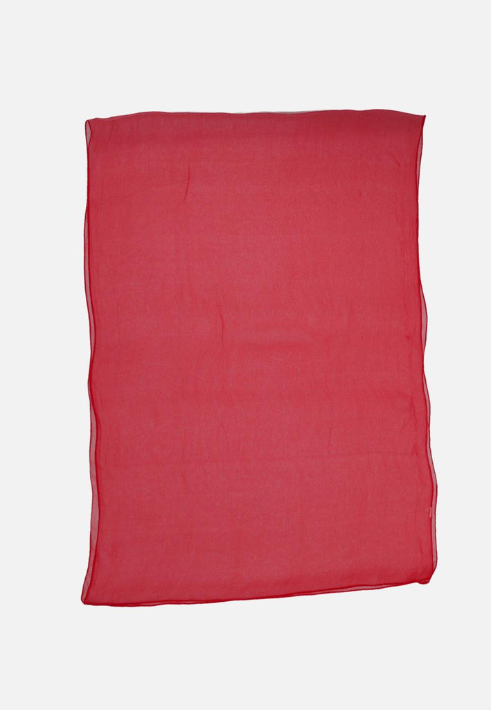 Vintage Clothing - Long Sheer Red Scarf 'VIP' - Painted Bird Vintage Boutique & The Aviary - Scarf