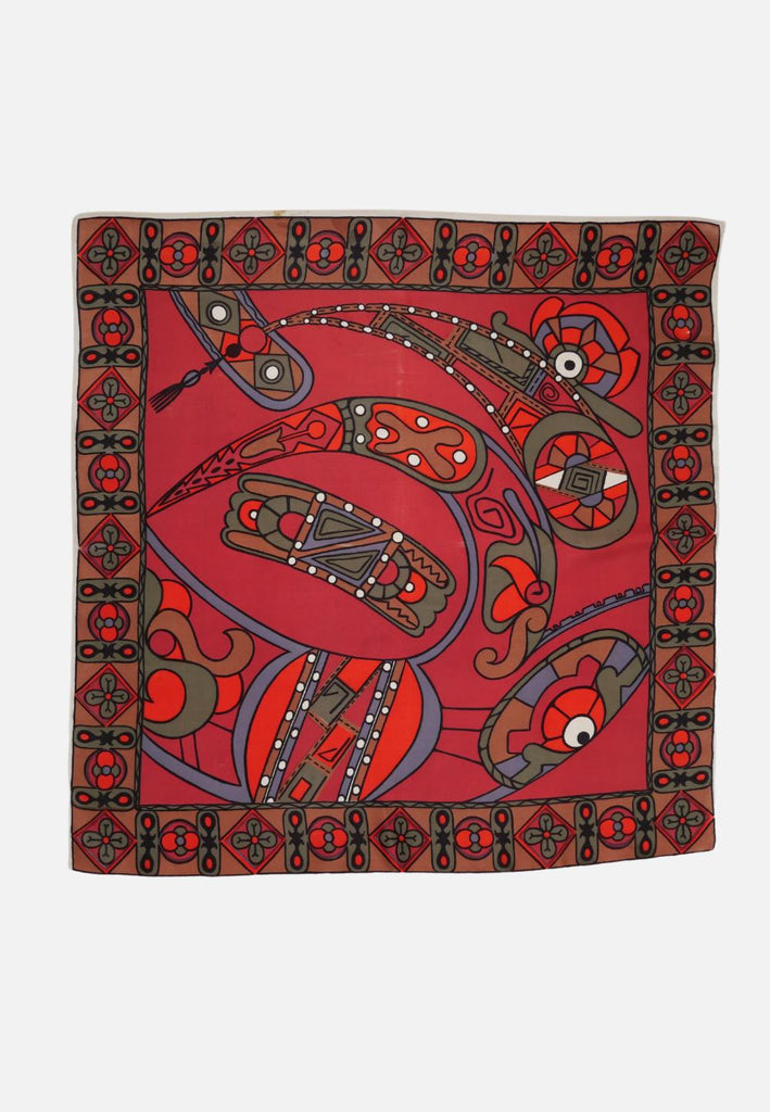 Vintage Clothing - Grand Lady Scarf 'VIP' - Painted Bird Vintage Boutique & The Aviary - Scarf