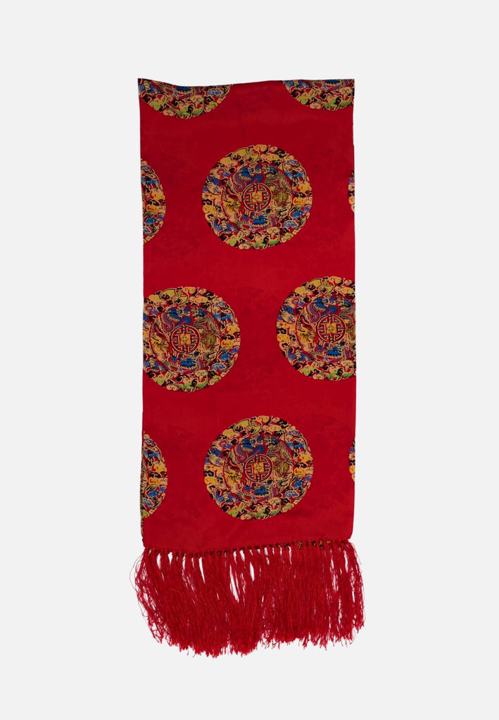 Vintage Clothing - Chinoiseries Silk Scarf 'VIP' - Painted Bird Vintage Boutique & The Aviary - Scarf