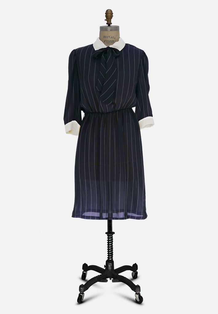 Vintage Clothing - Classic Stripe Dress - Painted Bird Vintage Boutique & The Aviary - Dresses