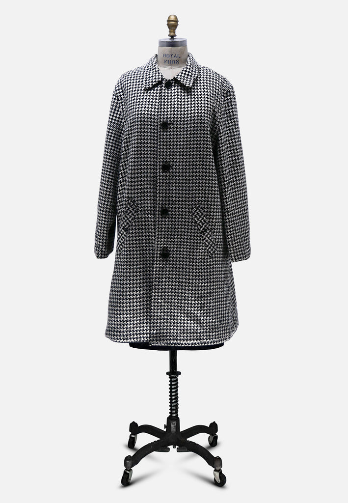 Vintage Clothing - Checked Up Coat - Painted Bird Vintage Boutique & The Aviary - Coats & Jackets