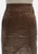 Vintage Clothing - Caramel Leather Skirt - Painted Bird Vintage Boutique & The Aviary - Skirt