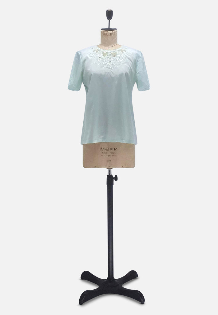 Vintage Clothing - Embroidered Silk Blouse - Painted Bird Vintage Boutique & The Aviary