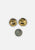 Vintage Clothing - Gold-Plated Clay Earrings (clip-on) - Painted Bird Vintage Boutique & The Aviary