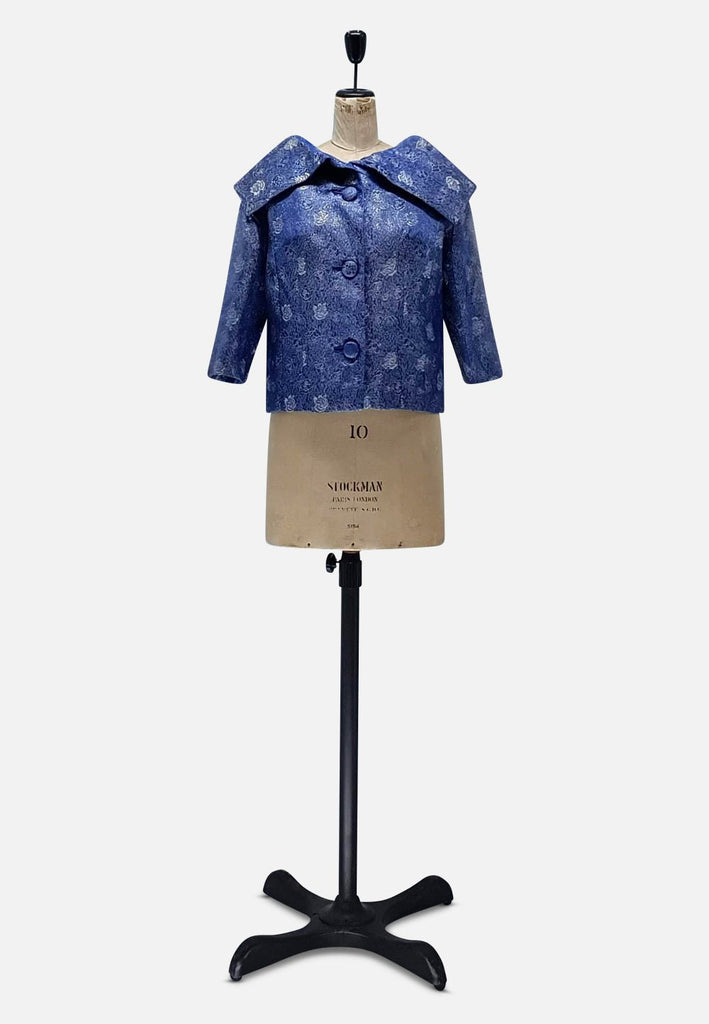 Vintage Clothing - Cornflower Blue Hepburn Jacket - Painted Bird Vintage Boutique & The Aviary
