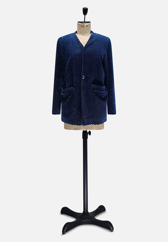 Navy Velvet Luxe Jacket