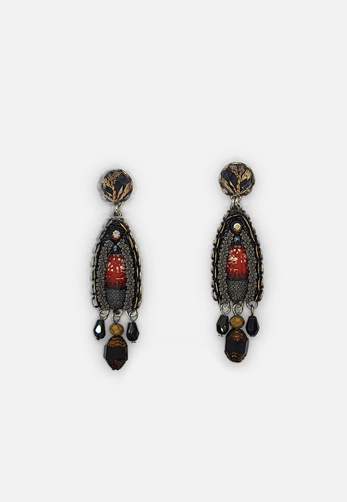 Vintage Clothing - Ayala Bar - Israeli Designer Earring - Painted Bird Vintage Boutique & The Aviary - Earrings