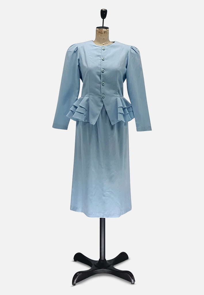 Vintage Clothing - Baby Blue View Ensemble - Painted Bird Vintage Boutique & The Aviary - Ensemble