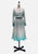 Vintage Clothing - Swirly Green and White Dress - Painted Bird Vintage Boutique & The Aviary - Dresses