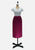 Vintage Clothing - Raspberry Wool Skirt - Designer Jaeger - Painted Bird Vintage Boutique & The Aviary - Skirts