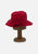 Vintage Clothing - Red Velvet Hat - Painted Bird Vintage Boutique & The Aviary - Hat