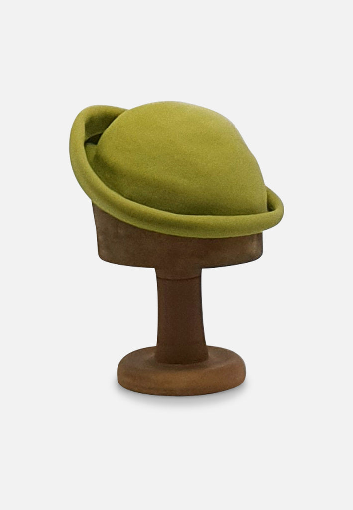 Vintage Clothing - Lime for the Queen Hat - Painted Bird Vintage Boutique & The Aviary - Hat