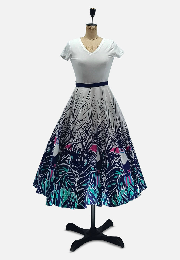 Vintage Clothing - You can Toucan Skirt - Painted Bird Vintage Boutique & The Aviary - Skirts