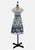 Vintage Clothing - Blue and White Floral Skirt - Painted Bird Vintage Boutique & The Aviary - Skirts