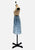 Vintage Clothing - Blue Checked Skirt - Painted Bird Vintage Boutique & The Aviary - Skirts