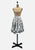 Vintage Clothing - White and Black Floral Skirt - Painted Bird Vintage Boutique & The Aviary - Skirts