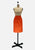 Vintage Clothing - Orange Pencil Skirt - Painted Bird Vintage Boutique & The Aviary - Skirts