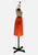 Vintage Clothing - Orange Pencil Skirt - Painted Bird Vintage Boutique & The Aviary - Skirts