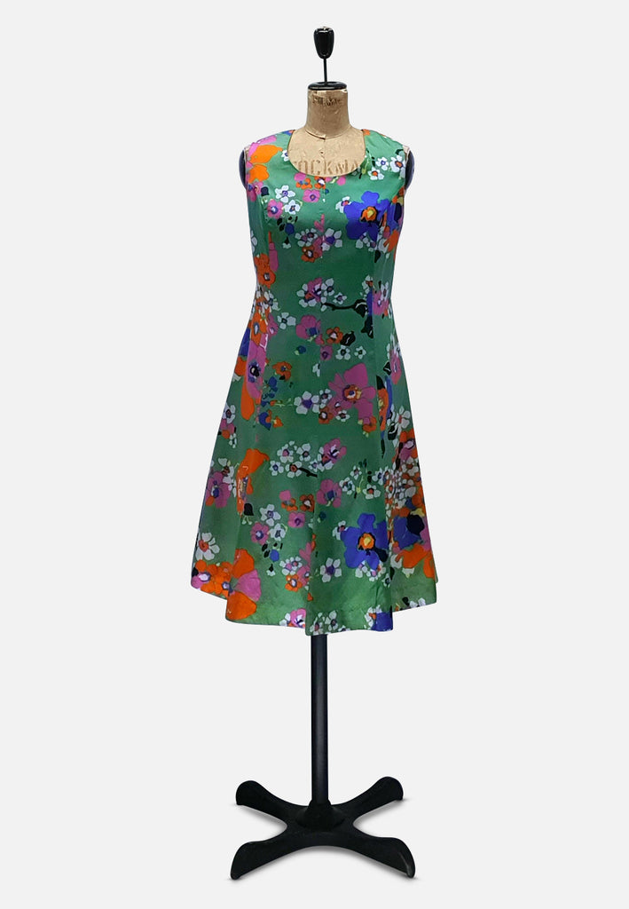 Vintage Clothing - French Flavoured Flowers Dress - Painted Bird Vintage Boutique & The Aviary - Dresses