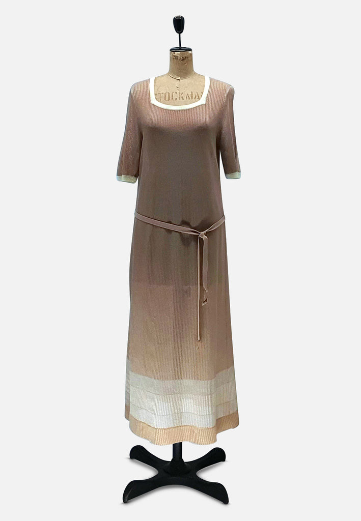 Vintage Clothing - Cocoa Knit Dress - STYLIST PRIVATE COLLECTION - Painted Bird Vintage Boutique & The Aviary - Dresses