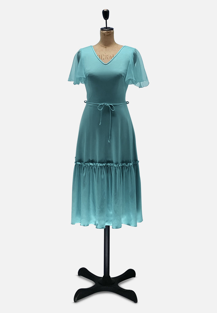 Vintage Clothing - Boho Babe in Blue Dress - Painted Bird Vintage Boutique & The Aviary - Dresses