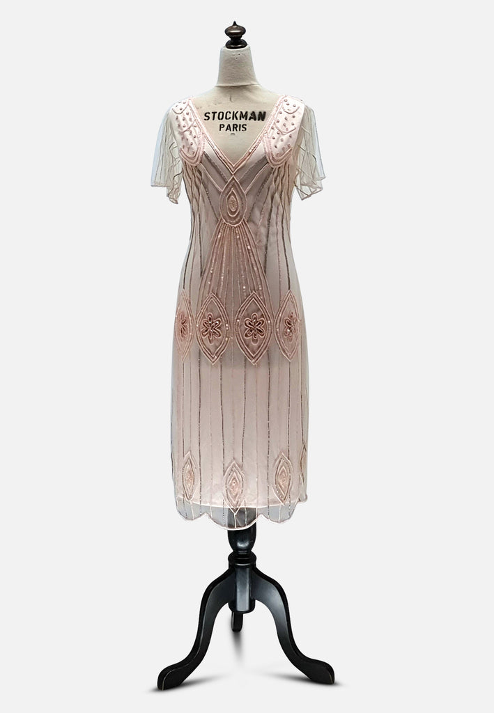 Vintage Clothing - Gatsby Deco Dancer Dress - Painted Bird Vintage Boutique & The Aviary - Dresses