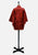 Vintage Clothing - Ravishing Rusted Red and Pink Japanese Kimono - Painted Bird Vintage Boutique & The Aviary - Kimono