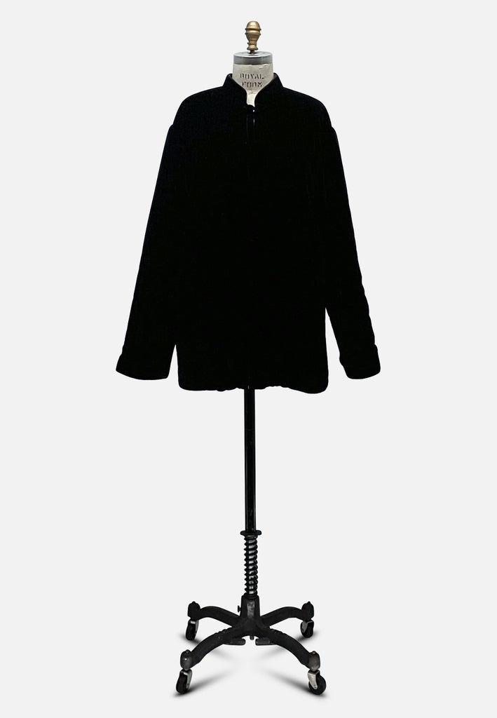 Vintage Clothing - Black Velvet Chinoiseries Jacket - Painted Bird Vintage Boutique & The Aviary - Coats & Jackets