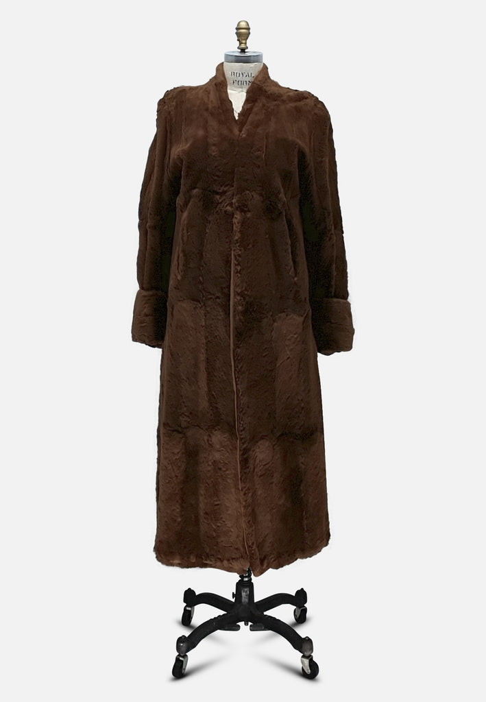 Vintage Clothing - Soft Chocolate Coat - Painted Bird Vintage Boutique & The Aviary - Coats & Jackets