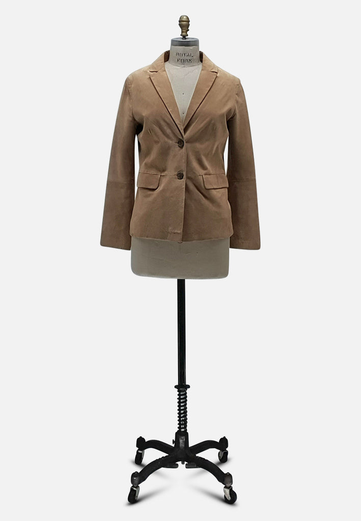 Vintage Clothing - Suede Blazer - Painted Bird Vintage Boutique & The Aviary - Coats & Jackets
