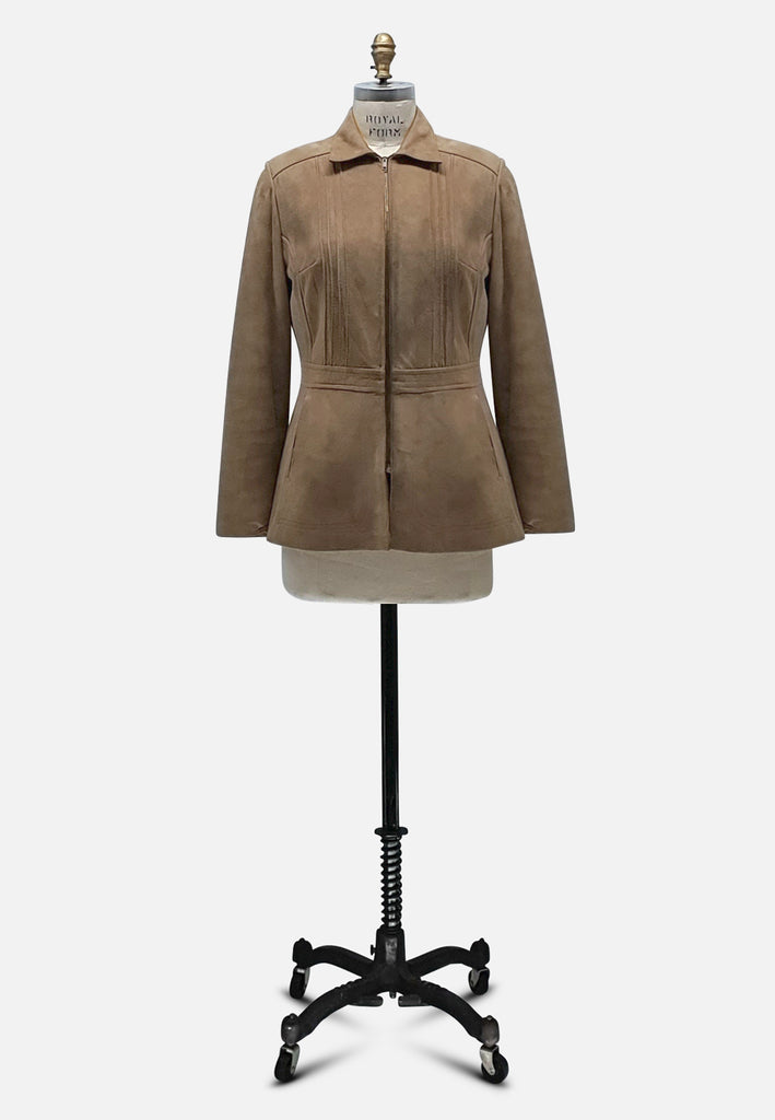 Vintage Clothing - Simple Suede Jacket - Painted Bird Vintage Boutique & The Aviary - Coats & Jackets