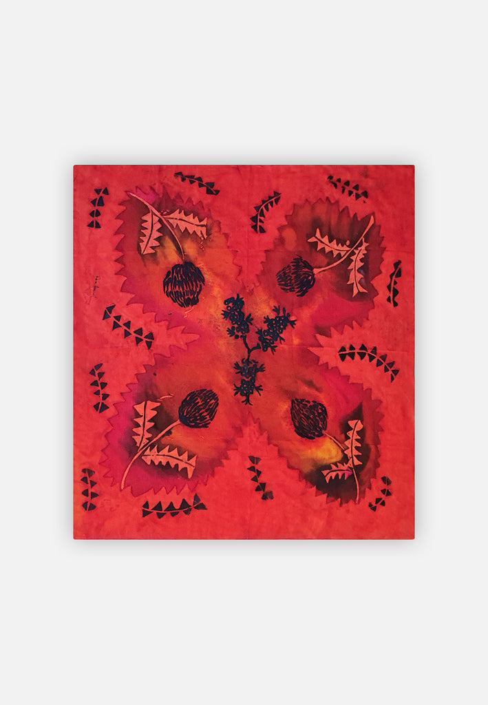 Vintage Clothing - Waratah - Designer Scarf - Painted Bird Vintage Boutique & The Aviary - Scarves