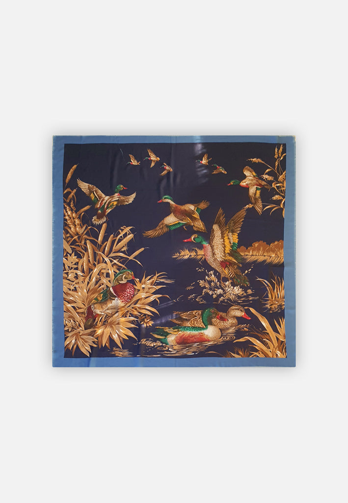 Vintage Clothing - Italian Duck Dive Scarf - Painted Bird Vintage Boutique & The Aviary - Scarves