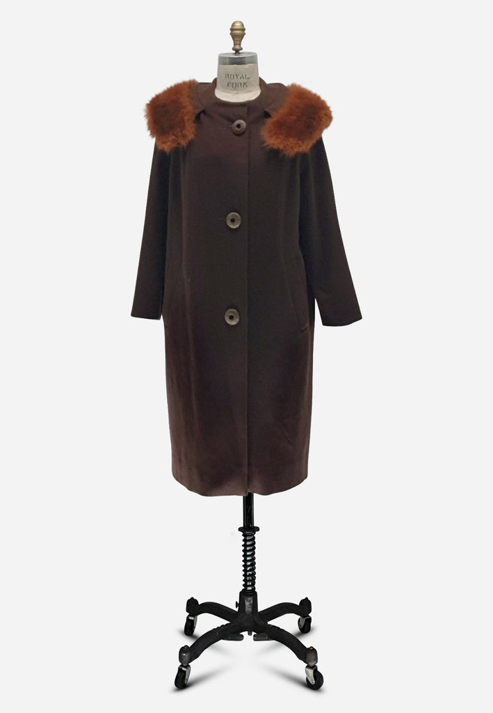 Vintage Clothing - Raymonde Wool Stunner Coat - Painted Bird Vintage Boutique & The Aviary - Coats & Jackets