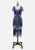 Vintage Clothing - Electric Blue Deco Dancer Dress - Painted Bird Vintage Boutique & The Aviary - Dresses