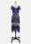 Vintage Clothing - Electric Blue Deco Dancer Dress - Painted Bird Vintage Boutique & The Aviary - Dresses