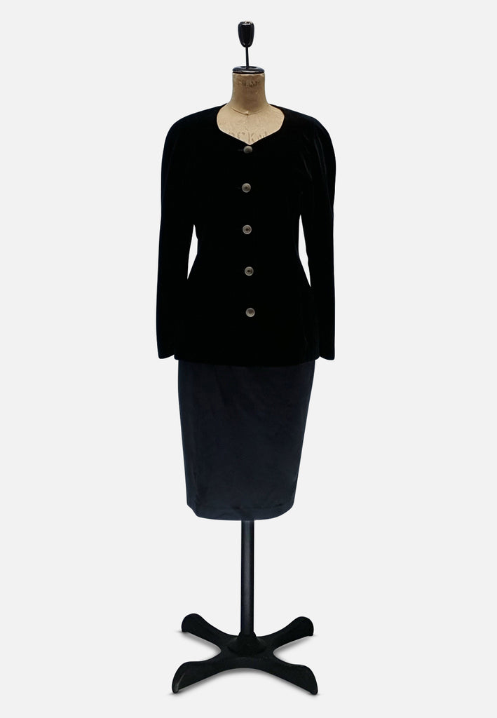 Vintage Clothing - Thorntons Velvet Jacket - Painted Bird Vintage Boutique & The Aviary - Coats & Jackets