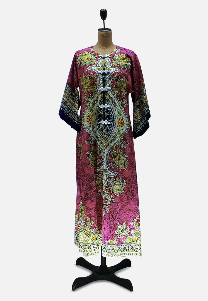 Vintage Clothing - Kaftan in the Pink - Painted Bird Vintage Boutique & The Aviary - Dresses
