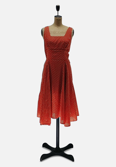 Vintage Clothing - Polka Dot Kid Dress - Painted Bird Vintage Boutique & The Aviary - Dresses