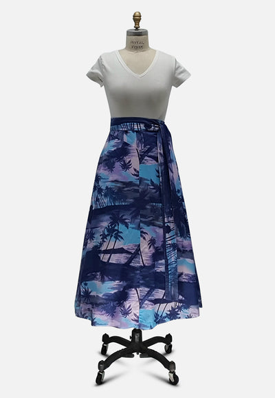 Vintage Clothing - Blue Hawaii Skirt - Painted Bird Vintage Boutique & The Aviary - Skirts