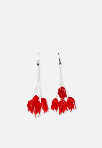 Vintage Clothing - Drop It Earrings - Red - Painted Bird Vintage Boutique & The Aviary - Earrings