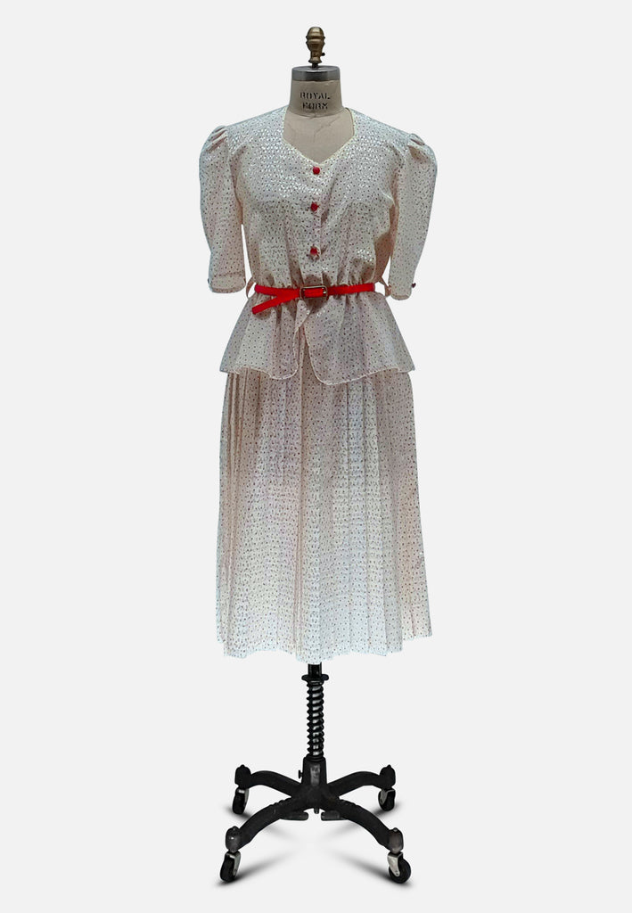 Vintage Clothing - Dotty Dreamer Dress - Painted Bird Vintage Boutique & The Aviary - Dresses