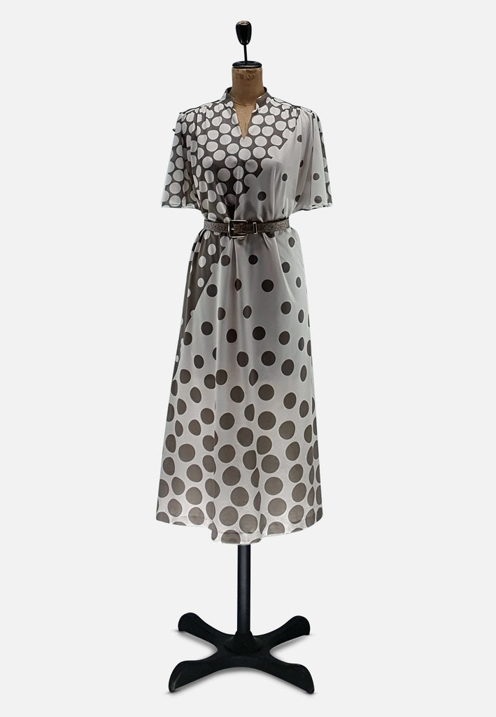 Vintage Clothing - Tauperie in Dots Dress - Painted Bird Vintage Boutique & The Aviary - Dresses