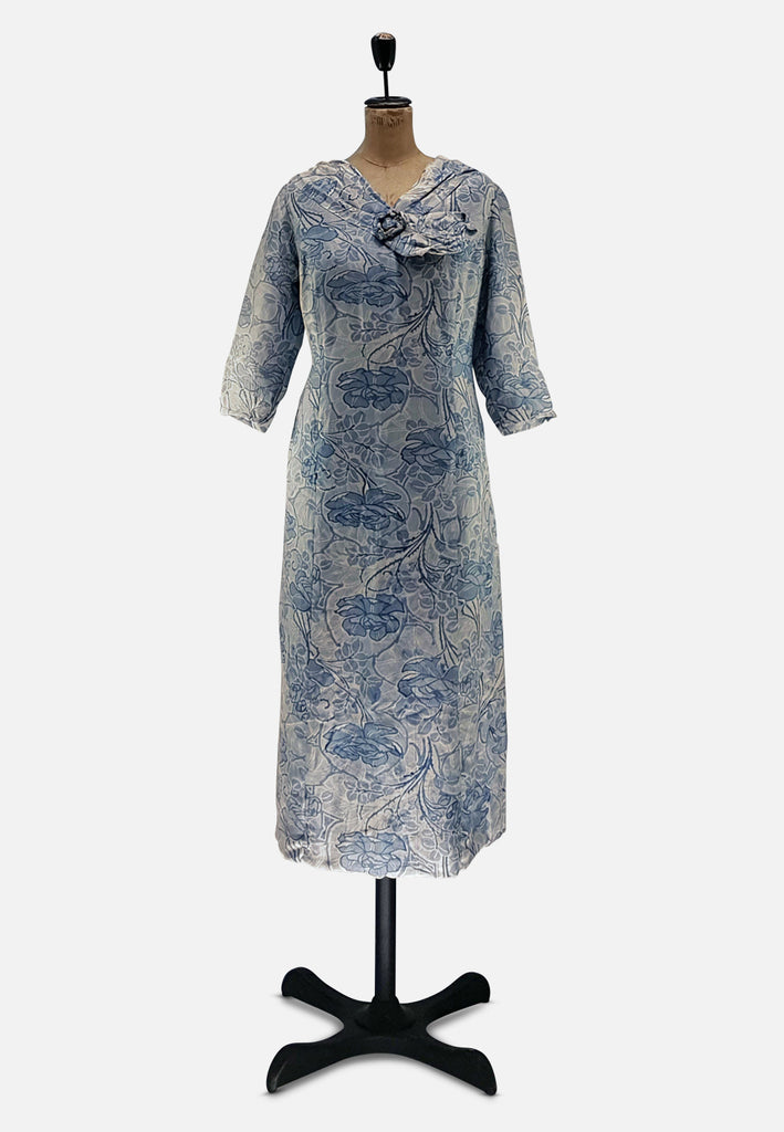 Vintage Clothing - Elegant Silk Days Dress - Painted Bird Vintage Boutique & The Aviary - Dresses